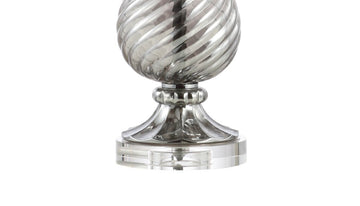 Murano 32" Swirled Crystal/Glass LED Table Lamp - JONATHAN Y